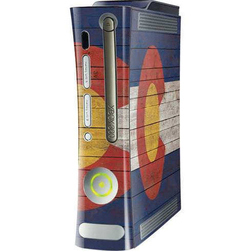 Colorado Flag Dark Wood Xbox 360 (Includes HDD) Skin